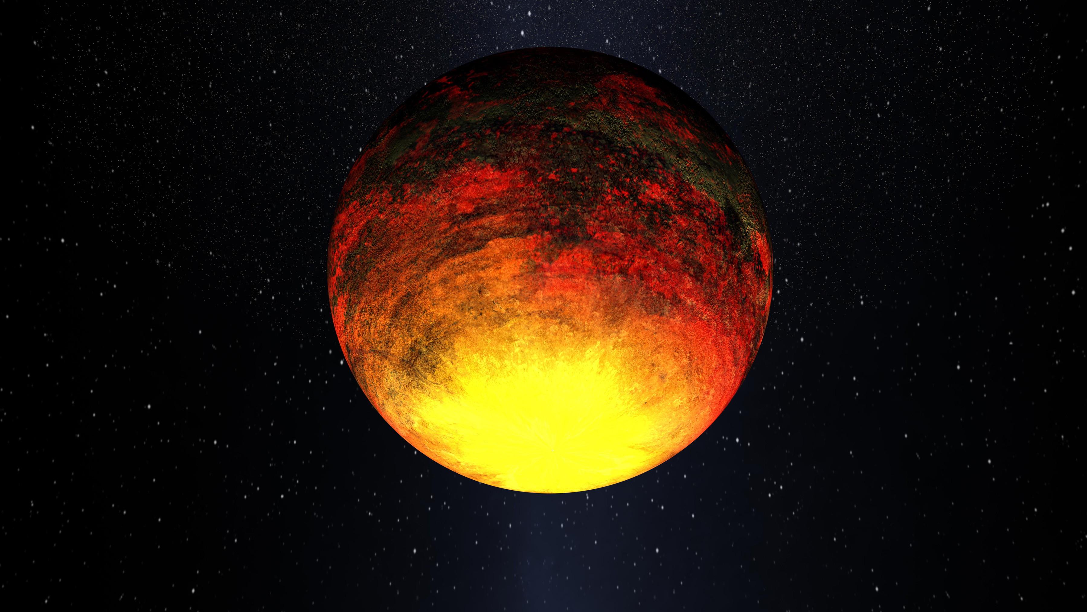 Kepler-10b в представлении художника. По мнению учёных, это первая экзопланета, бесспорно принадлежащая к земному типу.